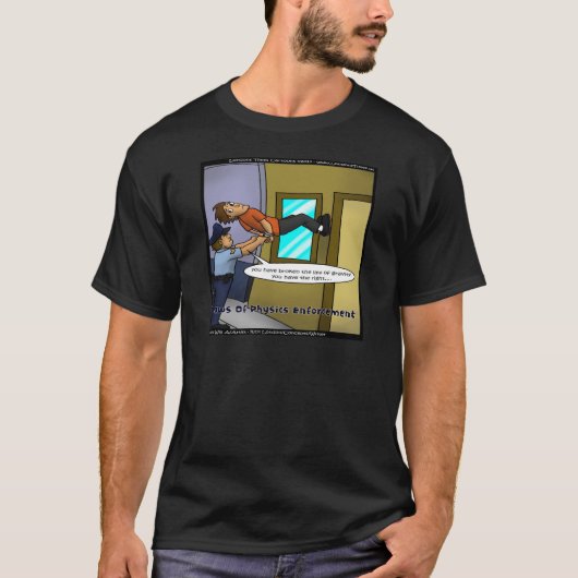 物理法則と重力のおもしろギフトとTシャツ Tシャツ (正面)