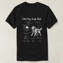 物理犬ゴールデンレトリーバー サイエンスオタクTシャツ