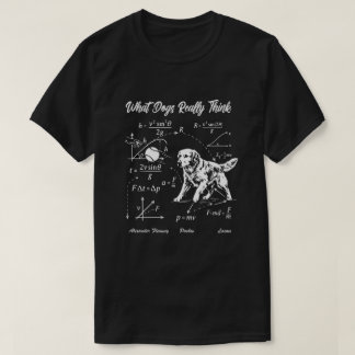 物理犬ゴールデンレトリーバー サイエンスオタクTシャツ Tシャツ