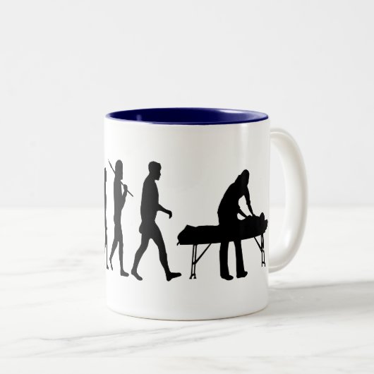 物理療法はセラピストのフィジカルセラピーを遊ばします ツートーンマグカップ (正面右)