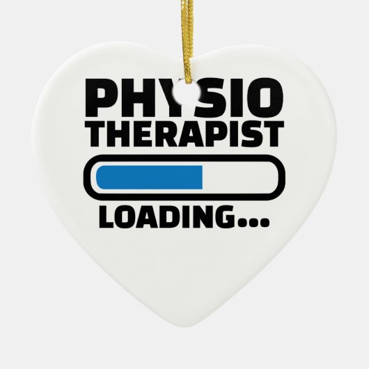 物理療法家のローディング セラミックオーナメント (正面)