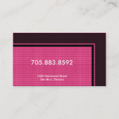 物理療法家の名刺-モノグラム 名刺 (裏面)