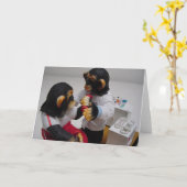 物理療法家 カード (黄色い花)