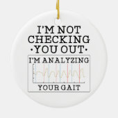 物理的なセラピストをチェックアウトしないおもしろい セラミックオーナメント (裏面)