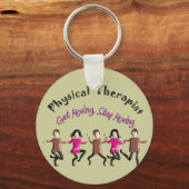 物理的なセラピストギフト「動き、動き続ける」 キーホルダー (正面)