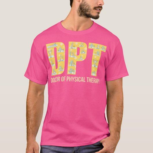 物理的なセラピストギフトDpt医師の物理的な Tシャツ (正面)