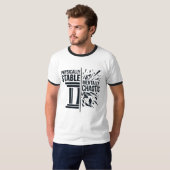 物理的には安定 精神的にはカオス 二元性デザイン Tシャツ (正面フル)