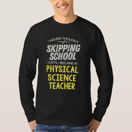 物理科学先生デザイン – スキップスクール Tシャツ (正面)