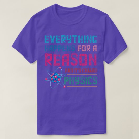物理科学研究者物理学者 Tシャツ (デザイン正面)
