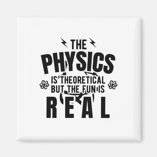 物理科学 |物理学者先生ギフトアイディア マグネット (正面)