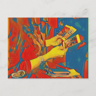 物理芸術的タロット読の ポストカード