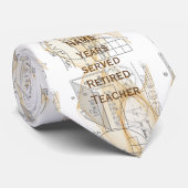 物理退職した先生式パーソナライズされた ネクタイ (ロール)