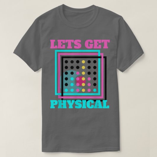 物理80sジムTeeレトロ1980s素晴らしい作業を取得する Tシャツ (デザイン正面)