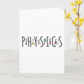 物理 カード (黄色い花)