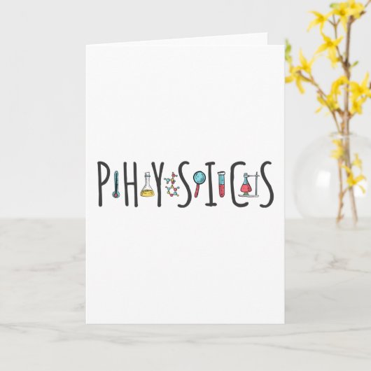 物理 カード (黄色い花)