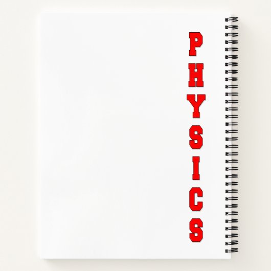 物理 ノートブック (裏面)