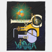 物理 フリースブランケット (正面)