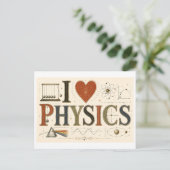 "物理[心]大好き" ポストカード (スタンド正面)