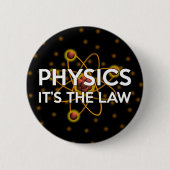 物理。法律だ 缶バッジ (正面)
