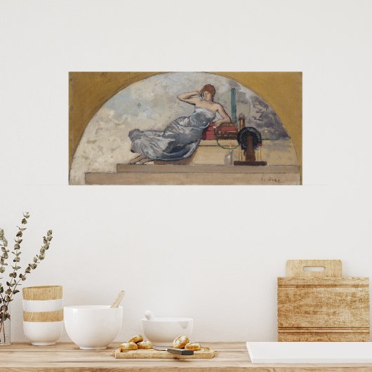 物理， 1889 ポスター (キッチン)