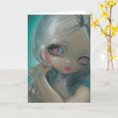 「物言いたげな瞬間」グリーティングカード カード (黄色い花)