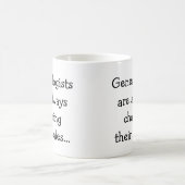 物語おもしろいを追う系図家ユーモア引用文 コーヒーマグカップ (中央)
