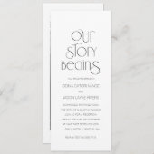 物語が始まる |の結婚お知らせカード 案内状 (正面/裏面)