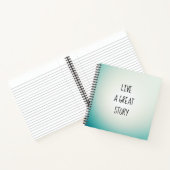 物語のノート素晴らしを持つ ノートブック (内部)