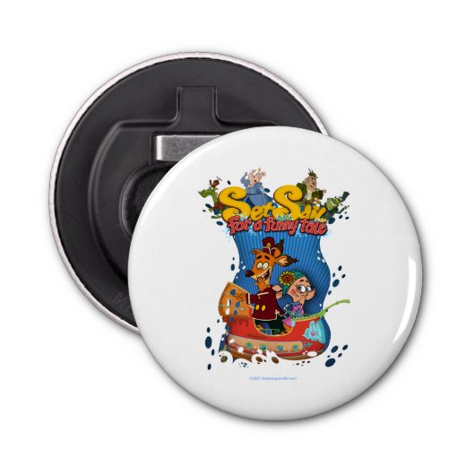 物語のボタン型栓抜きに帆おもしろいを張る 栓抜き (正面)