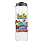 物語の冒険おもしろい島へ帆を張る タンブラー (正面)