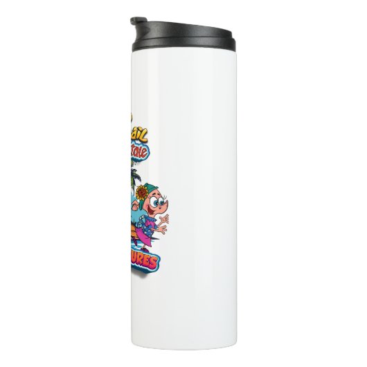 物語の冒険おもしろい島へ帆を張る タンブラー (回転右)