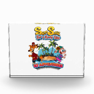 物語の冒険おもしろい島へ帆を張る フォトブロック