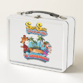 物語の冒険おもしろい島へ帆を張る メタルランチボックス (正面)