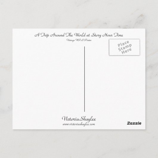 物語の時間に世界を巡る旅 ポストカード (裏面)