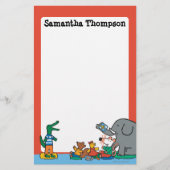 物語の時間を笑う虫と友 便箋 (正面)