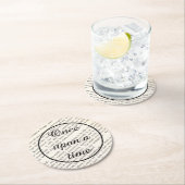 物語の本のコースター-昔々 ラウンドペーパーコースター (インサイチュ)