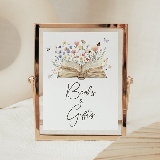 物語の本の新しい章が本と贈り物を始める ポスター