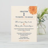 物語の本の結婚式招待状 招待状 (スタンド正面)