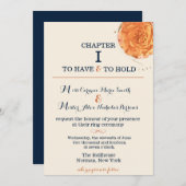 物語の本の結婚式招待状 招待状 (正面/裏面)