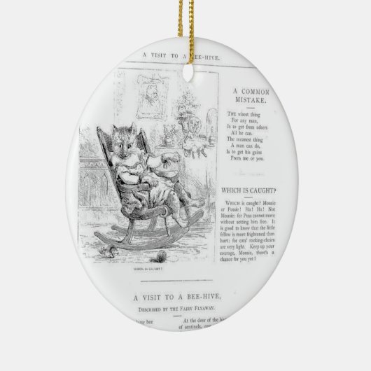 物語の本の蜂のオーナメント セラミックオーナメント (右)