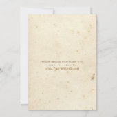 物語の本の頂上の結婚式の招待 招待状 (裏面)