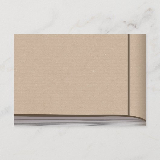 物語の本は本のベビーシャワーのヴィンテージブラウンを持って来ます エンクロージャーカード (裏面)