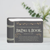 物語の本は本のベビーシャワーのヴィンテージブラウンを持って来ます エンクロージャーカード (スタンド正面)