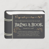 物語の本は本のベビーシャワーのヴィンテージブラウンを持って来ます エンクロージャーカード (正面)