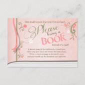 物語の本は本のヴィンテージのピンクおよび金ゴールドの女の子を連れて来ます エンクロージャーカード (正面)