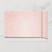 物語の本は本のヴィンテージのピンクおよび金ゴールドの女の子を連れて来ます エンクロージャーカード (裏面)