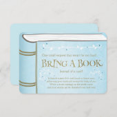 物語の本は本のヴィンテージの男の子の青を持って来ます エンクロージャーカード (正面/裏面)