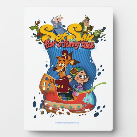 物語の板とおもしろいシンボルや象徴に出帆 フォトプラーク (正面)