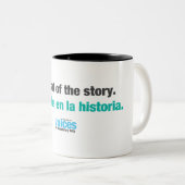 物語のbilingualのマグの部品があって下さい ツートーンマグカップ (正面右)