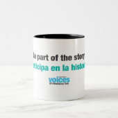 物語のbilingualのマグの部品があって下さい ツートーンマグカップ (中央)